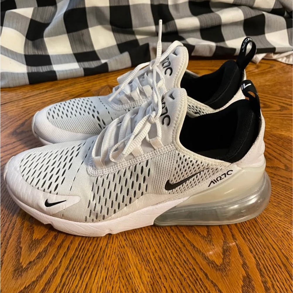 Nike Air Max 270 White and Black Sneakers